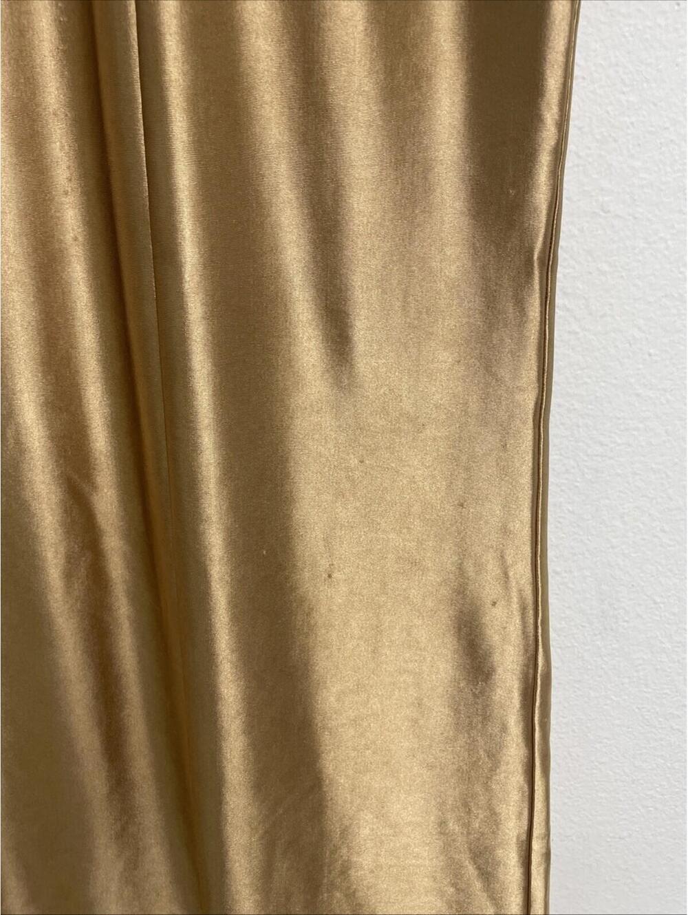 Retrofete Gold Metallic Halter Gown - Picture 12 of 12